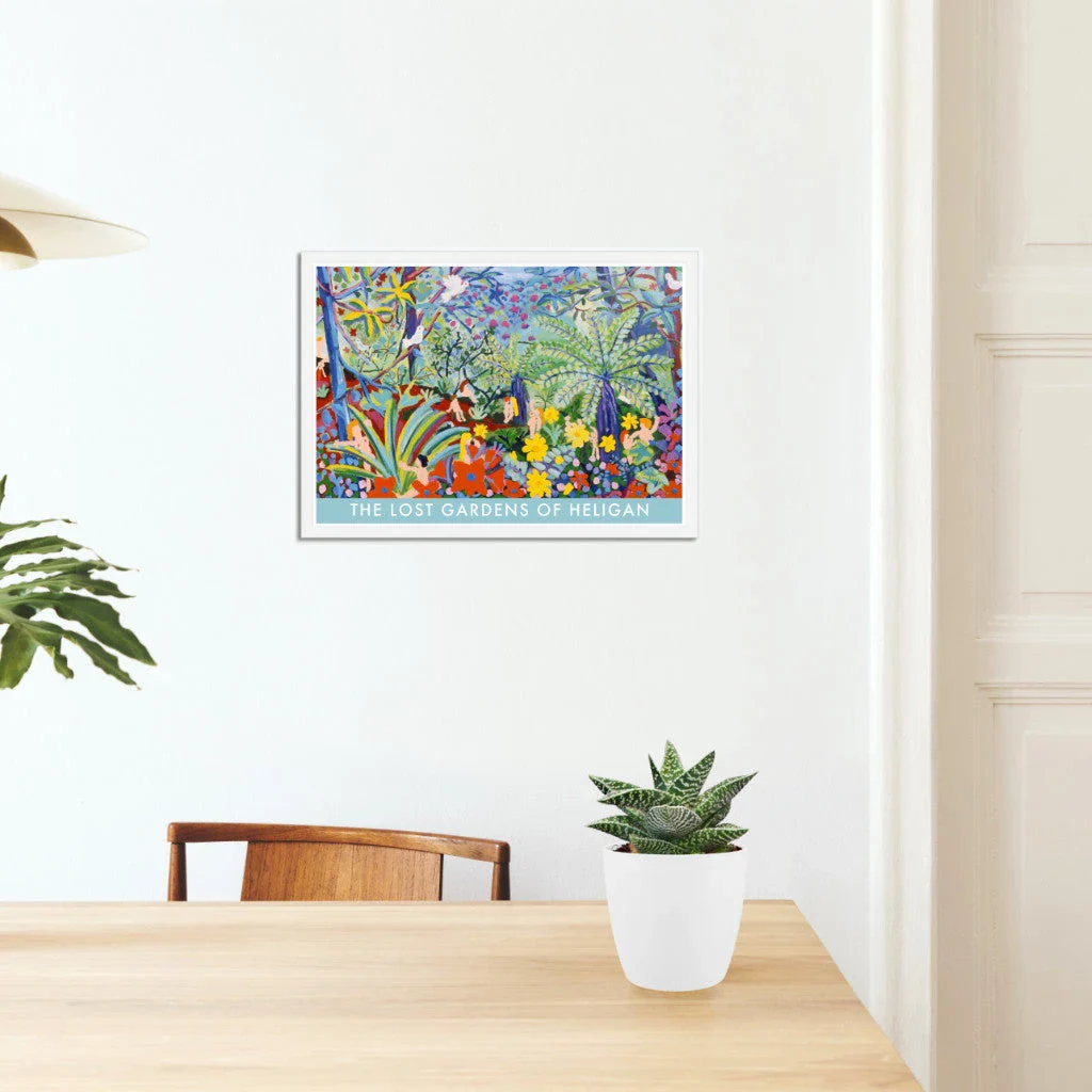 Vintage Style Travel Art Poster Print. The Lost Gardens of Heligan. Love Jungle Garden by Cornish Artist John Dyer - Image 5
