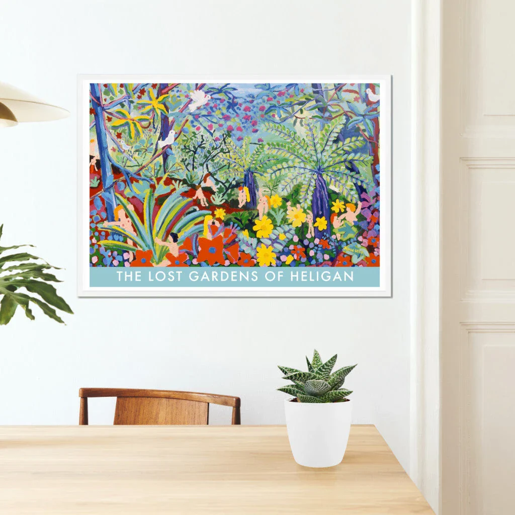 Vintage Style Travel Art Poster Print. The Lost Gardens of Heligan. Love Jungle Garden by Cornish Artist John Dyer - Image 7