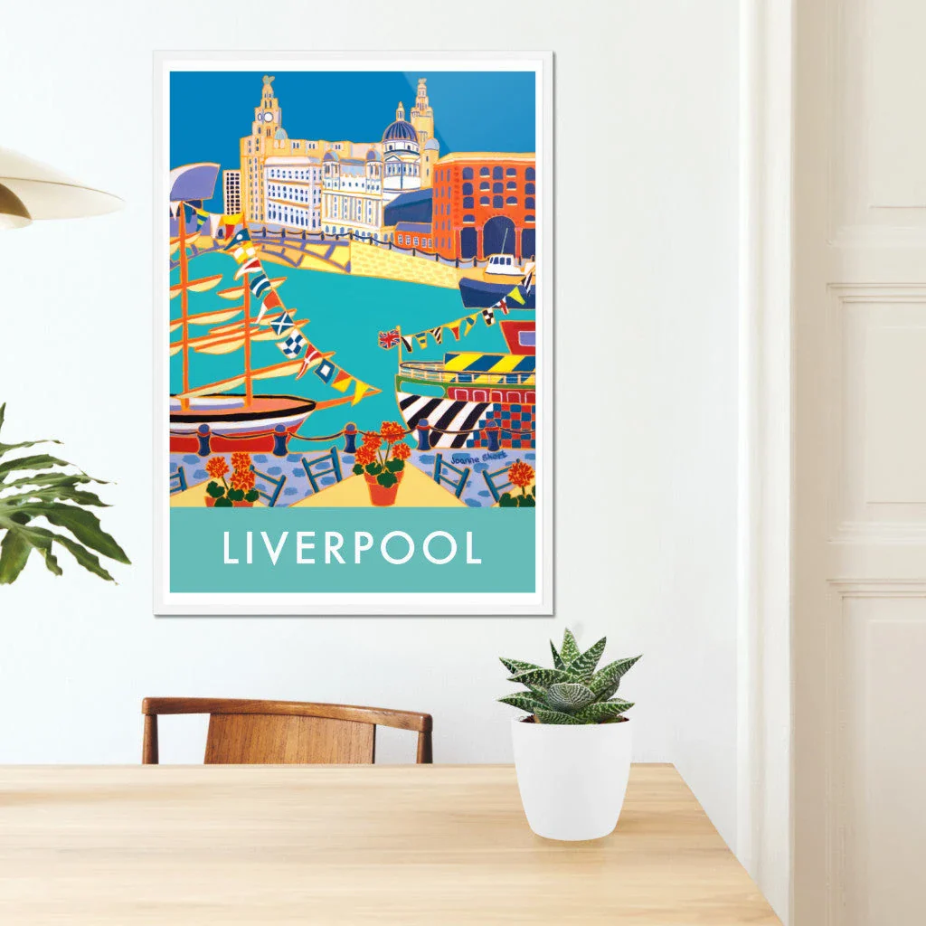Liverpool Vintage Style Wall Art Travel Poster by Joanne Short. Liverpool Art Gallery - Image 7