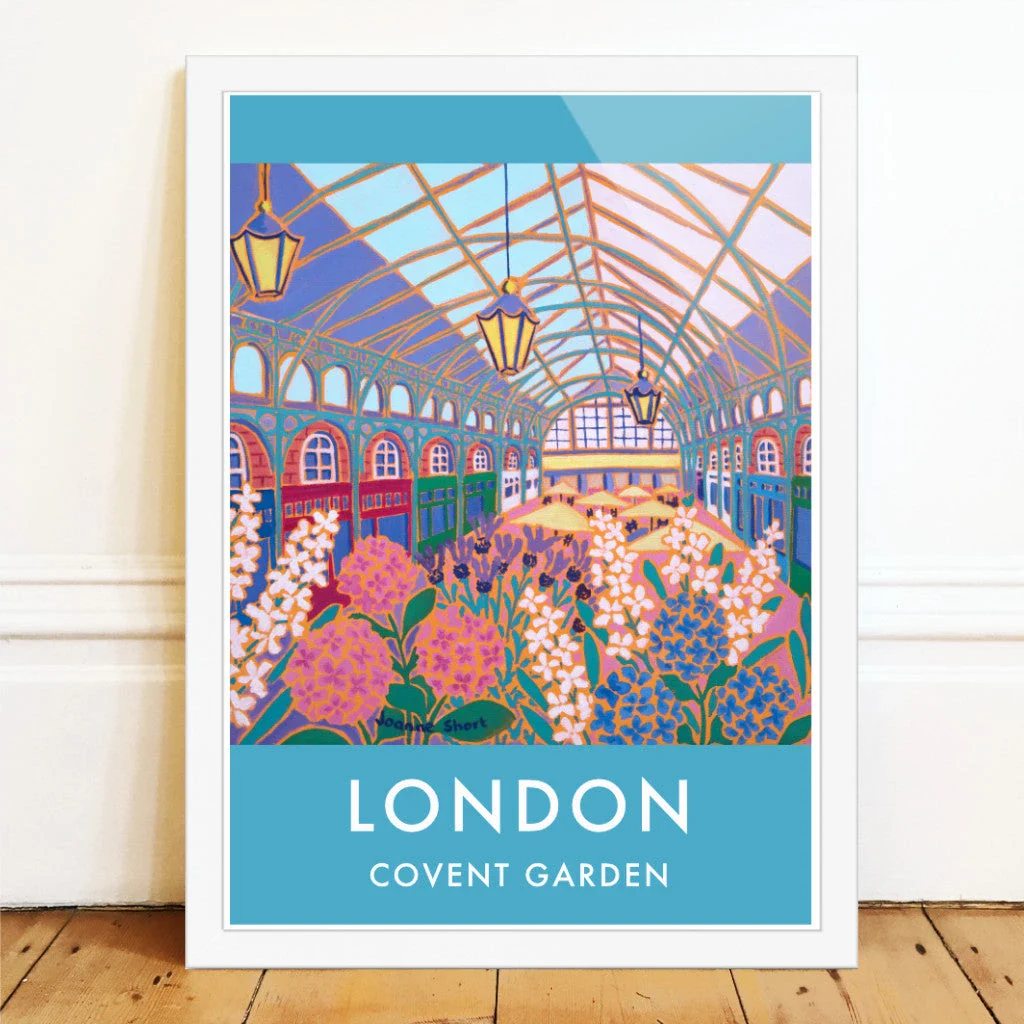 Vintage Style Travel Art Poster Print by Joanne Short of Covent Garden, London - Image 2