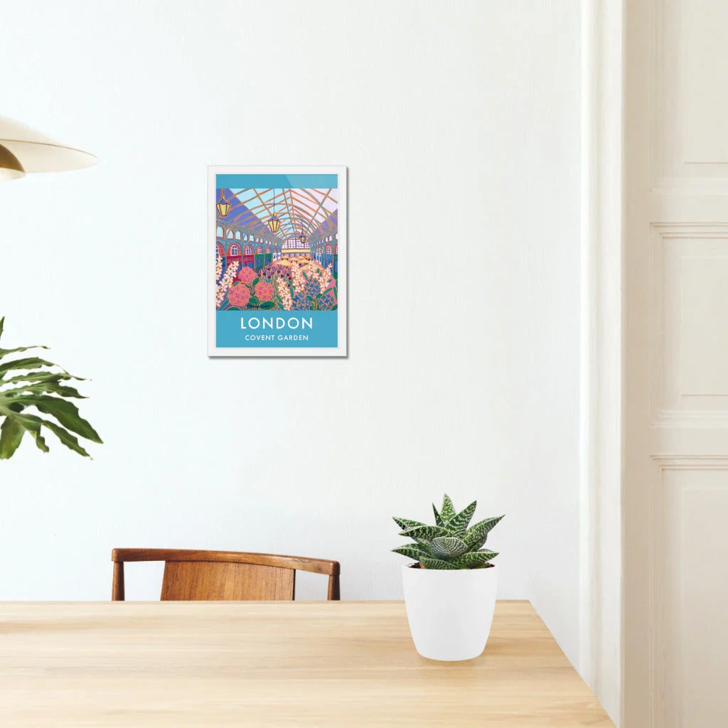 Vintage Style Travel Art Poster Print by Joanne Short of Covent Garden, London - Image 4