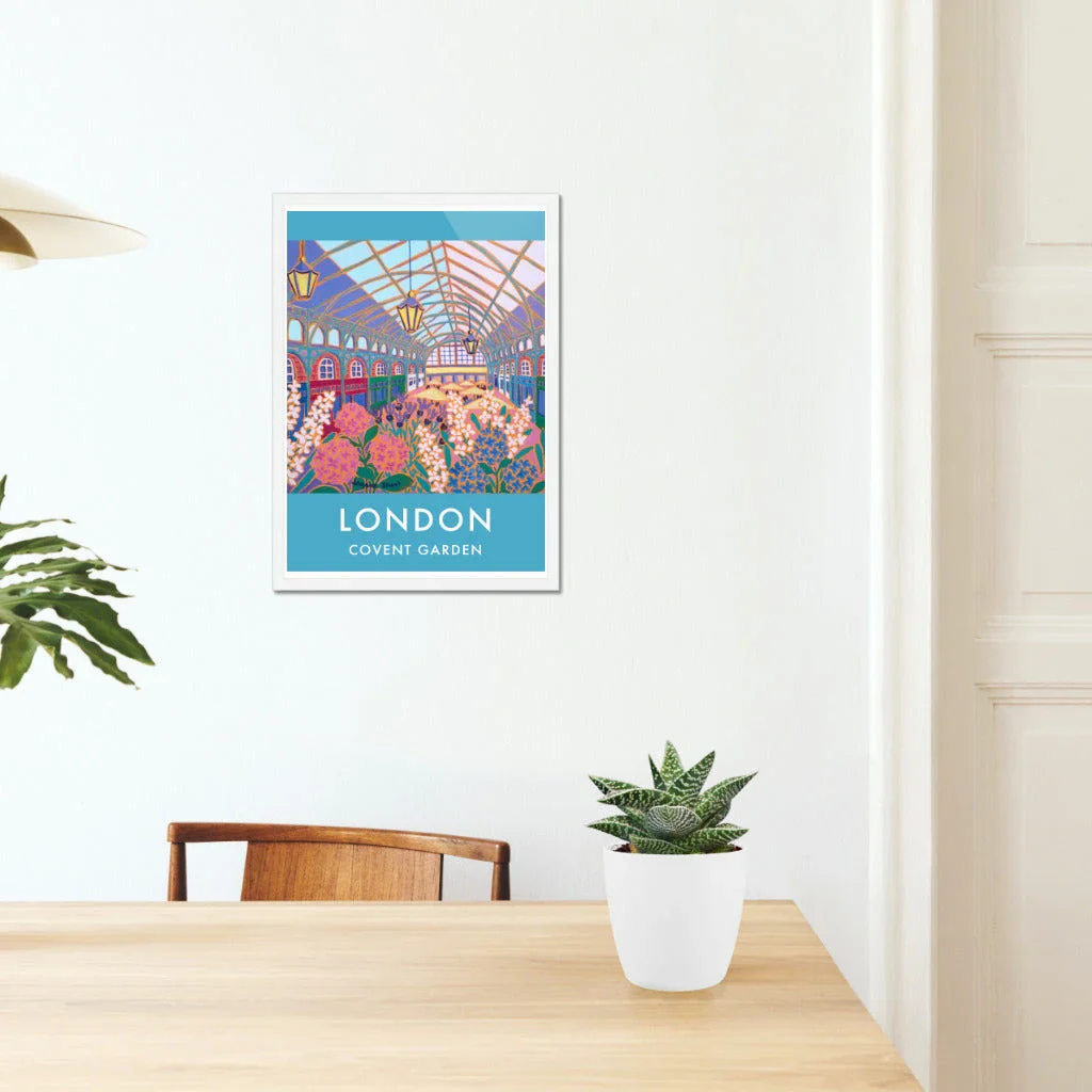 Vintage Style Travel Art Poster Print by Joanne Short of Covent Garden, London - Image 5