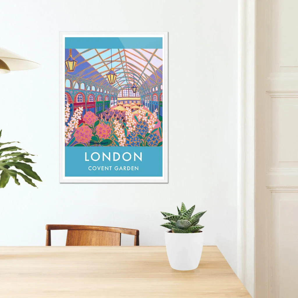 Vintage Style Travel Art Poster Print by Joanne Short of Covent Garden, London - Image 6