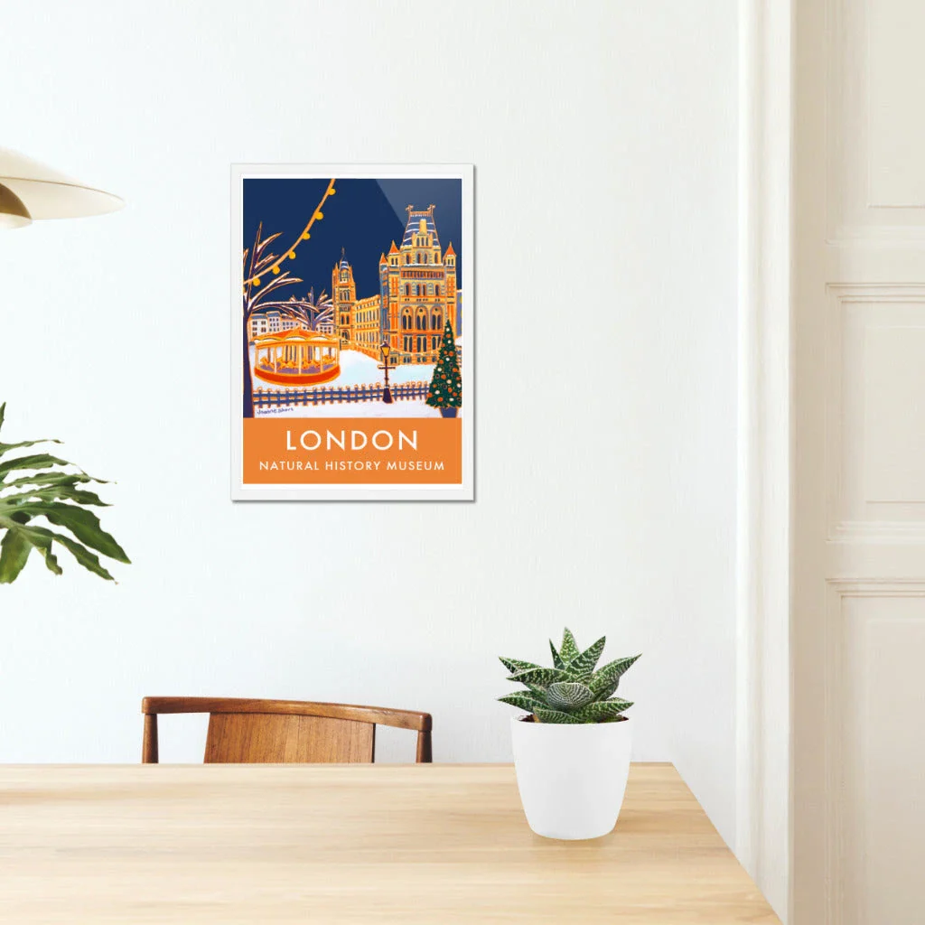 Vintage Style London Travel Poster Print by Joanne Short of The Natural History Museum, London - Image 5