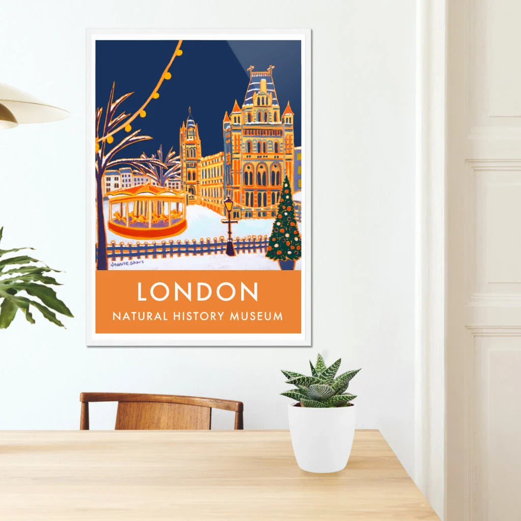 Vintage Style London Travel Poster Print by Joanne Short of The Natural History Museum, London - Image 7