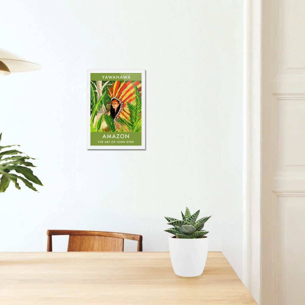 Vintage Style Jungle Wall Art Poster Print by John Dyer. Amazon Rainforest Yawanawá Girl - Image 4