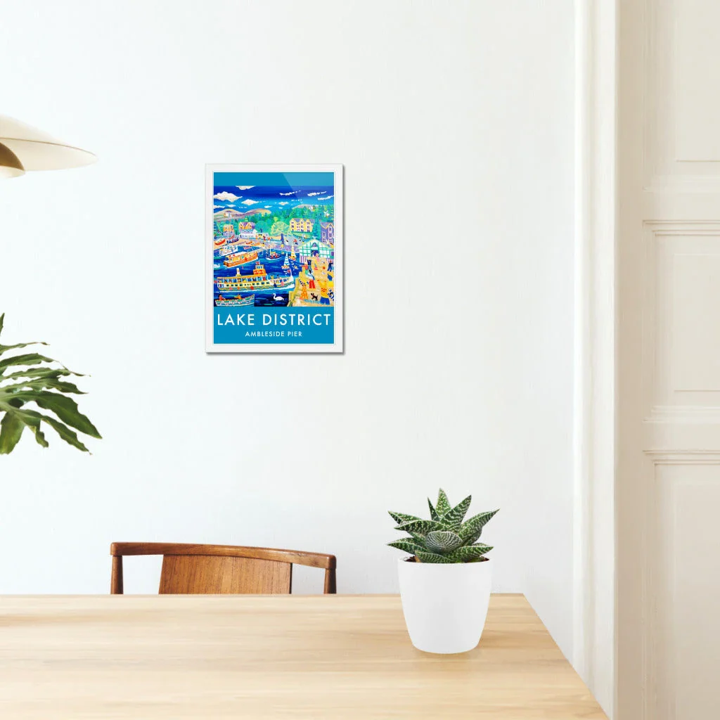 Vintage Style Art Travel Poster Print by John Dyer Ambleside Pier, The Lake District - Image 4