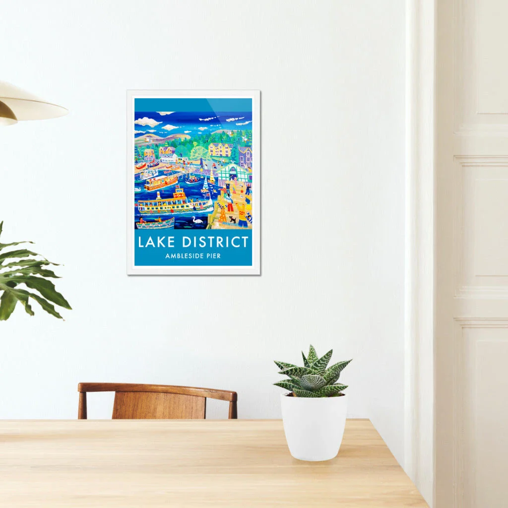 Vintage Style Art Travel Poster Print by John Dyer Ambleside Pier, The Lake District - Image 5