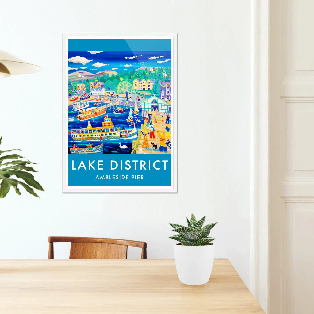 Vintage Style Art Travel Poster Print by John Dyer Ambleside Pier, The Lake District - Image 6
