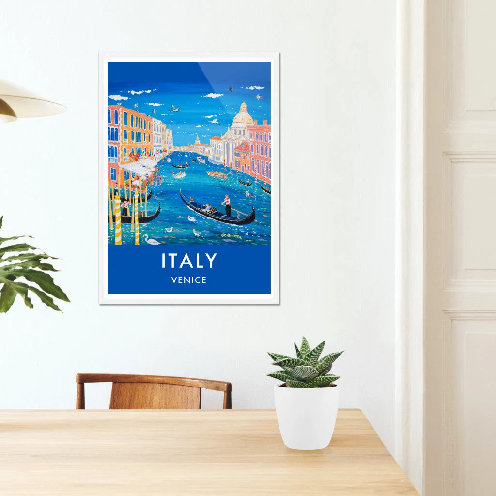 Vintage Style Travel Wall Art Poster Print of Venice, Italy by Artist John Dyer - Image 6