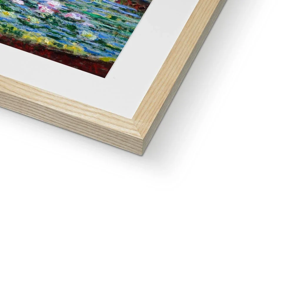 Claude Monet Framed Open Edition Art Print. 'Water Lilies and Japanese Bridge'. Giverny Garden. Art Gallery Historic Art - Image 9