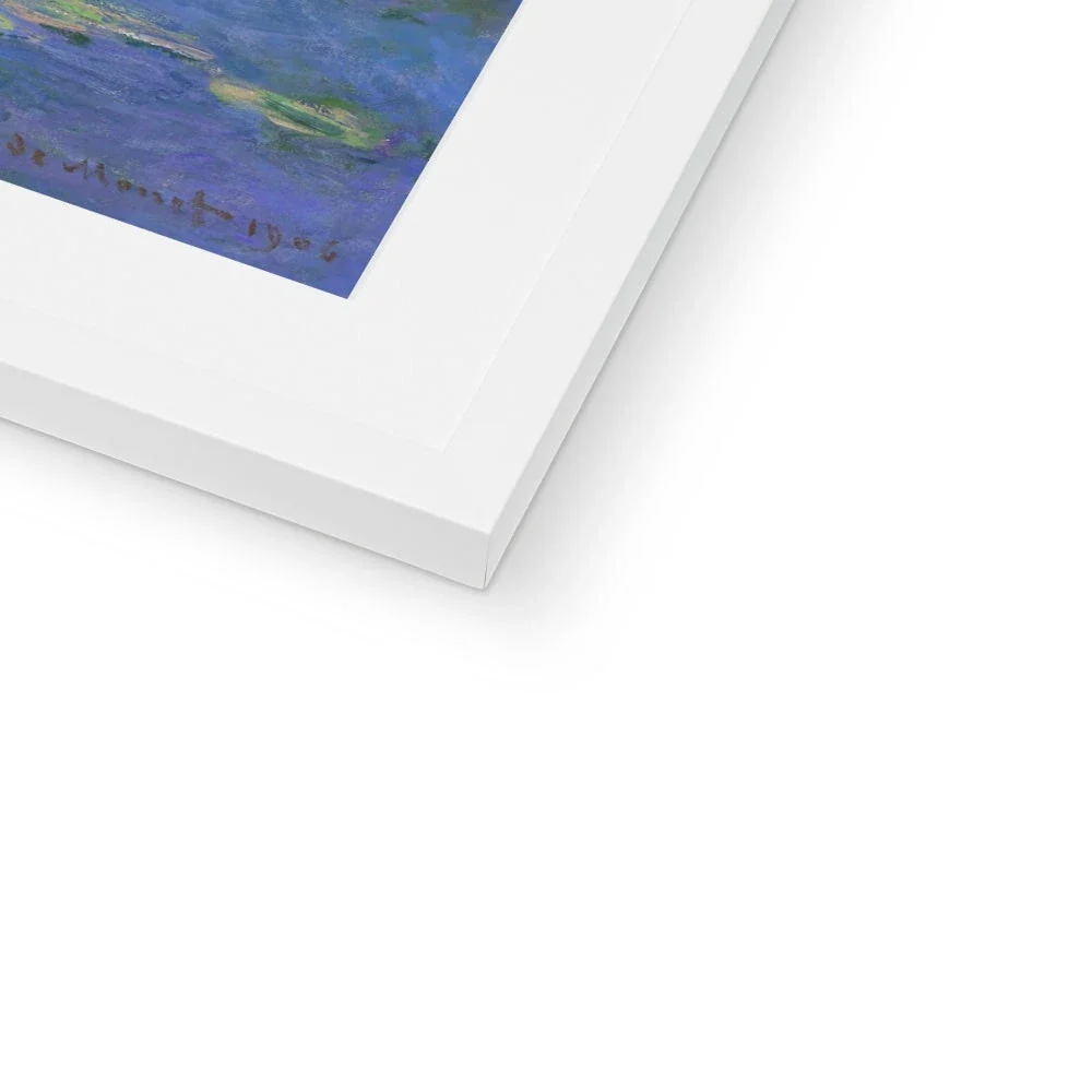 Claude Monet Framed Open Edition Art Print. 'Water Lilies'. Giverny Garden. Art Gallery Historic Art - Image 11
